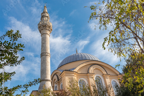 Uskudar Altunizade Mosque. A detail view from the outside of Altunizade İsmail Zühtü Pasha Mosque. photo