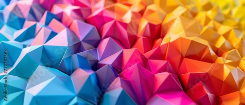 colorful 3d geometric polygonal background