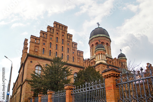 Temple of the Three Saints in Residence of Bukovinian and Dalmatian Metropolitans (Chernivtsi National University) in Chernivtsi, Ukraine	
 photo