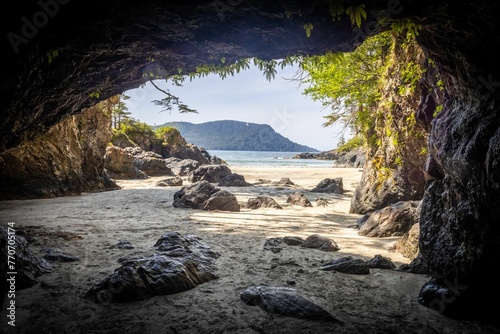 San Josef Bay Beach Cave photo