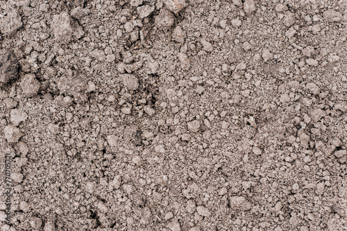 Background, texture of dug up earth, soil of Ukrainian black soil. Nature photography, agriculture.