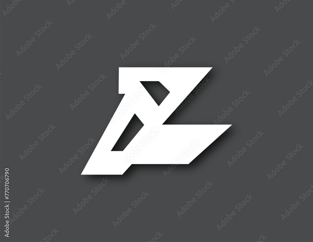 a letter z logo with white color a letter z logo with white color