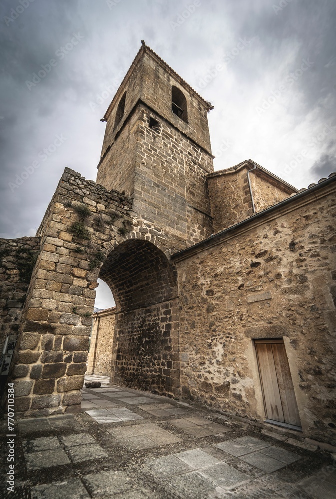 Medieval church of Santa Maria in Hervas, province of Caceres, Extremadura.