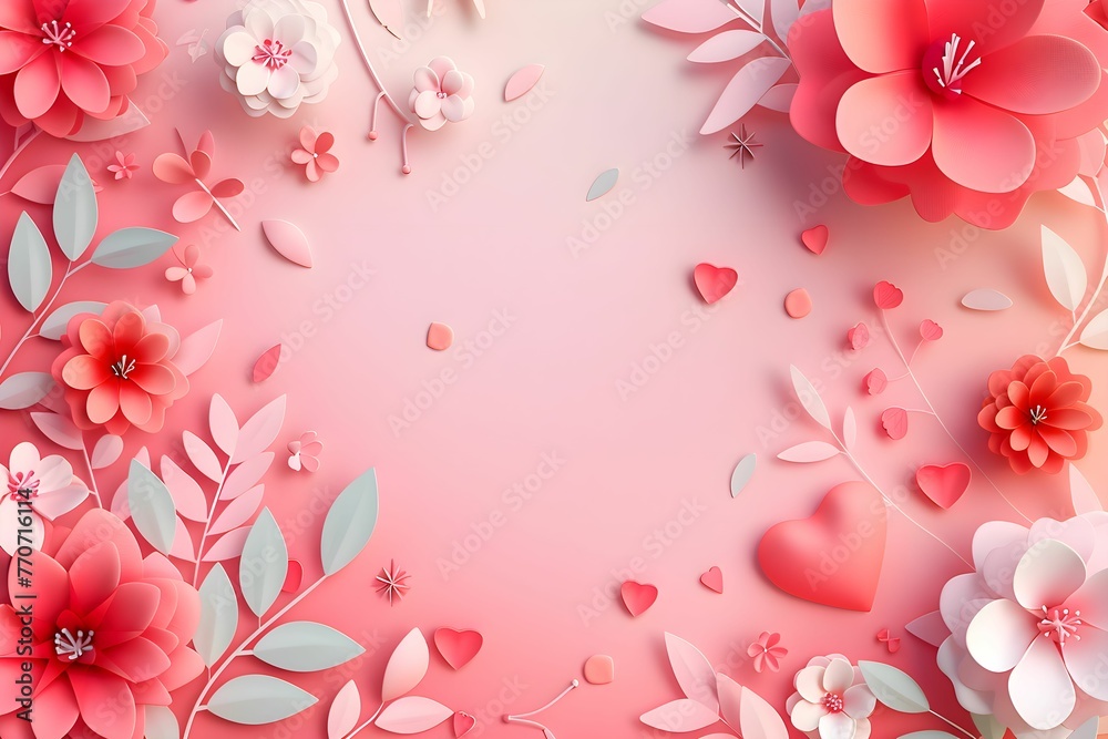 Valentines day background. Happy valentines day greeting Used for banner ,greeting card or presentation background.
