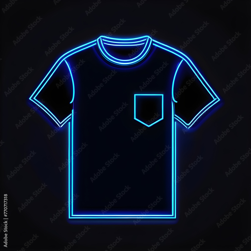 Indigo Neon T-shirt Icon: Elevate Your Look with Stylish Apparel Graphics(Generative AI) Indigo Neon T-shirt Icon: Elevate Your Look with Stylish Apparel Graphics(Generative AI)