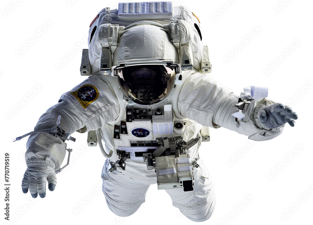 Astronaut in spacesuit floating in outer space png on transparent background Astronaut in spacesuit floating in outer space png on transparent background