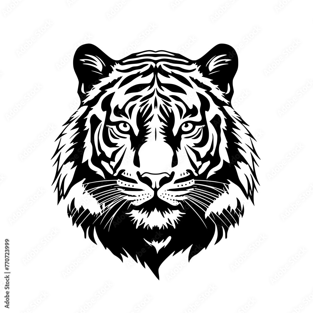 white tiger head white tiger head