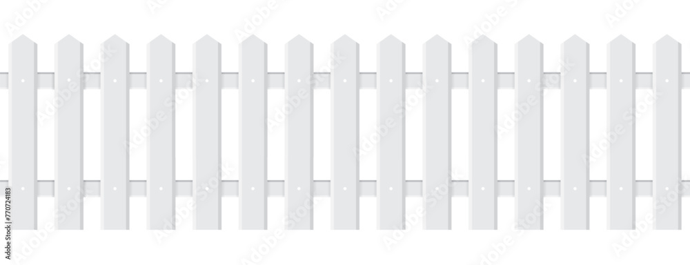 Seamless simple vector illustration of picket fence. design Seamless simple vector illustration of picket fence. design