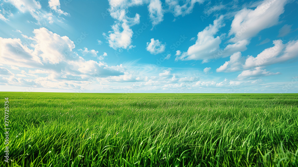 green field and blue sky background panorama green field and blue sky background panorama