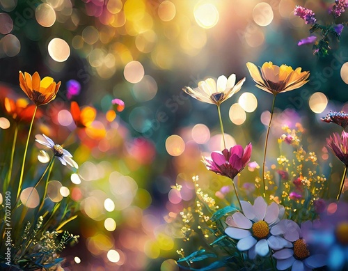 다양한 꽃들이 어우러진 정원, 자연의 색감이 빚어내는 화려함 © 하루 하루