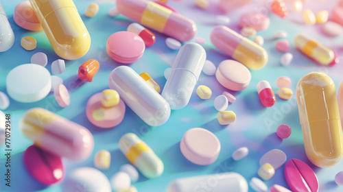 Pílulas de remédios - Papel de parede  © Vitor