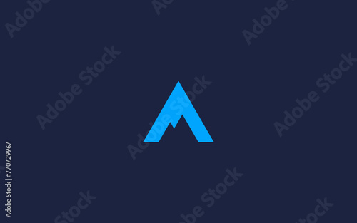 letter a mountain logo icon design vector design template inspiration
