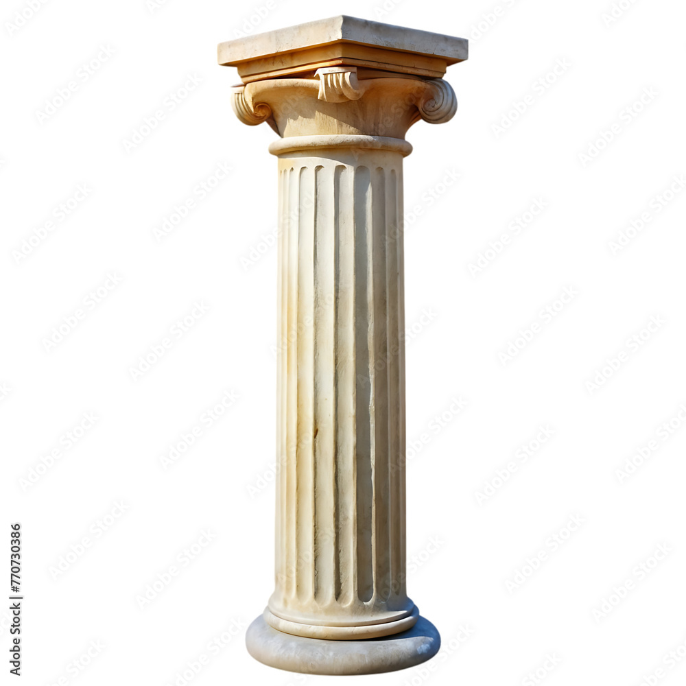 six isolated and realistic antique white columns icon set six isolated and realistic antique white columns icon set