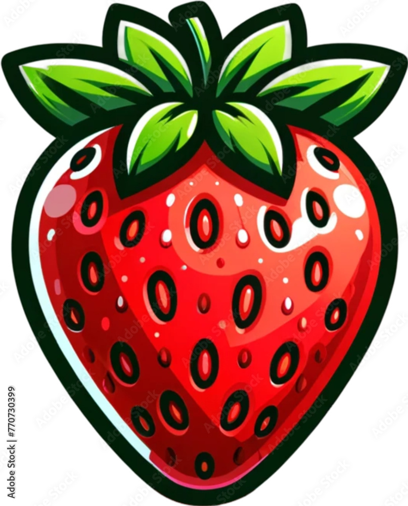 Obraz premium illustration of a strawberry