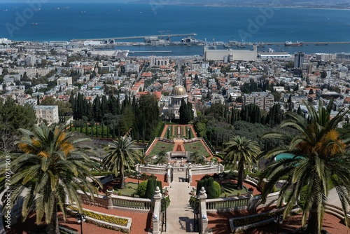 aerial of Haifa UNESCO ISDTAEL building