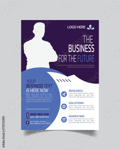 Elegance Modern Corporate Flyer and Beautiful Business Leaflet Template photo