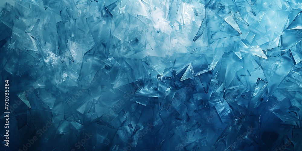 Abstract background, crystalline, shimmering, ice blue background Abstract background, crystalline, shimmering, ice blue background