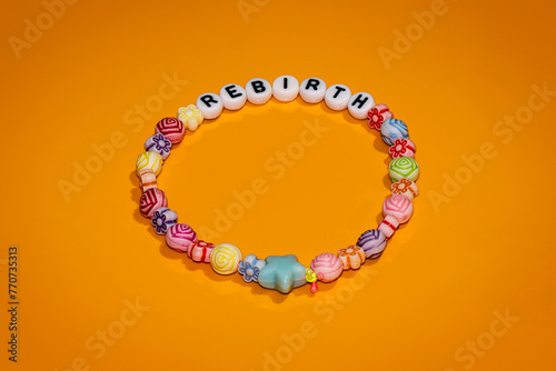 Handmade Friendship Bracelet with Spring Theme 02