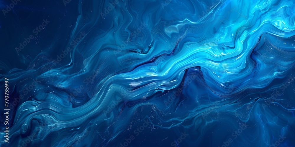 Abstract background, organic, flowing, vibrant blue background - Abstract background, organic, flowing, vibrant blue background -