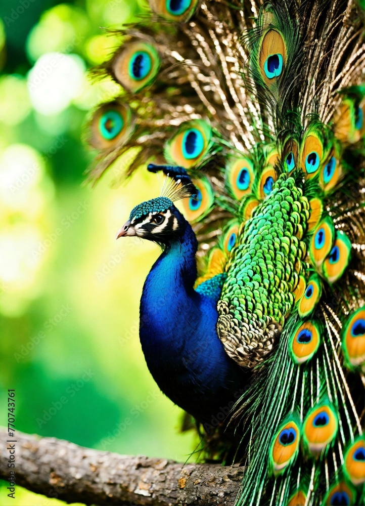 Obraz premium peacock with feathers