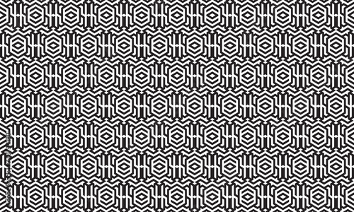 Embrace timeless elegance with this captivating black and white geometric pattern. Perfect for adding sophistication to your designs.