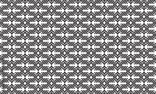 Embrace timeless elegance with this captivating black and white geometric pattern. Perfect for adding sophistication to your designs.