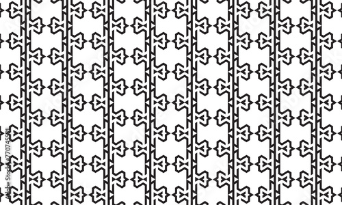 Embrace timeless elegance with this captivating black and white geometric pattern. Perfect for adding sophistication to your designs.