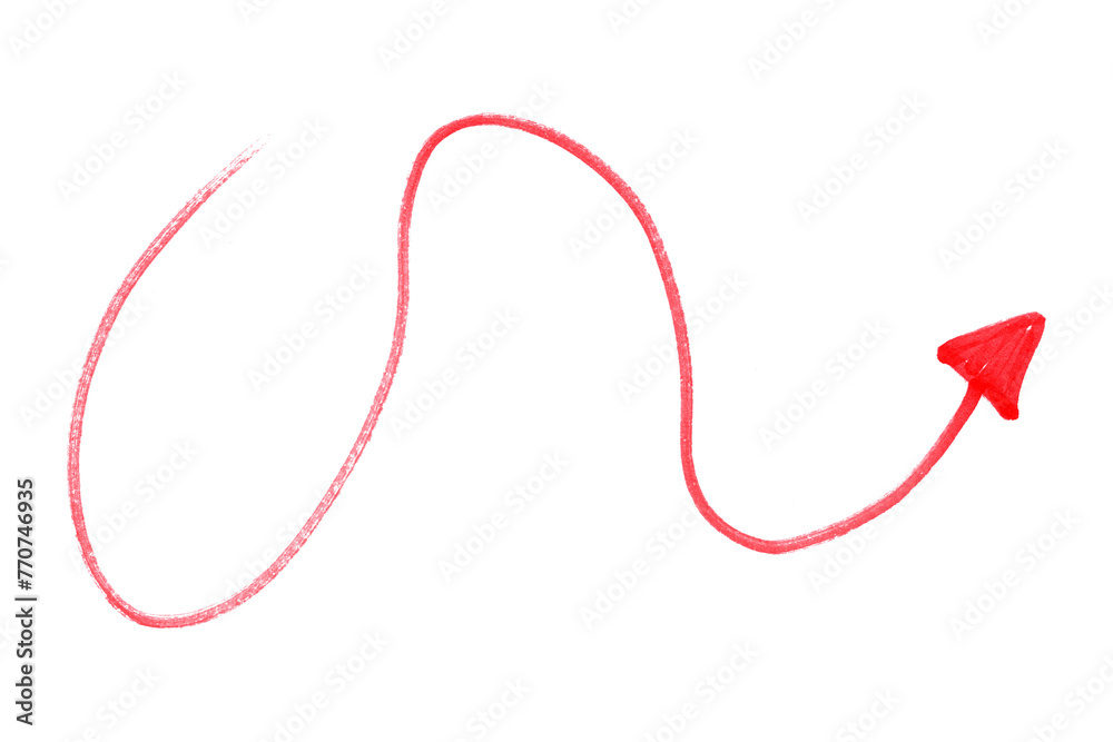 Red arrows isolated on transparent background Red arrows isolated on transparent background
