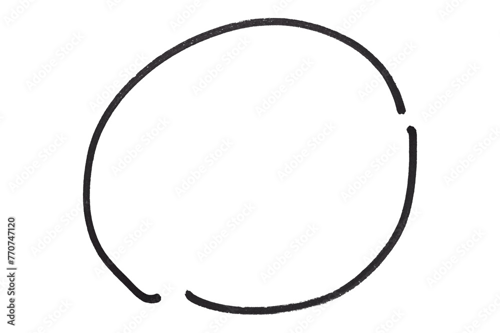 Black round brush isolated on transparent background. Black round brush isolated on transparent background.
