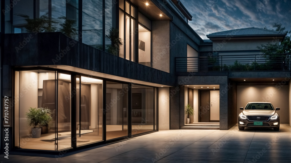 Fototapeta premium Casa moderna, la casa del futuro III