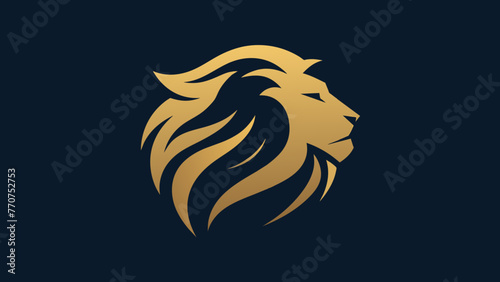 The lion head icon vector illustration 