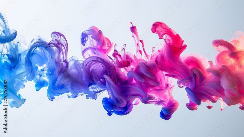 Abstract ink drops in water collision Abstract ink drops in water collision
