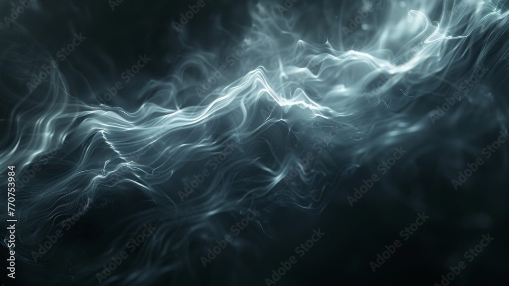Abstract smoke wisps, fluid and ethereal, on a dark background Abstract smoke wisps, fluid and ethereal, on a dark background