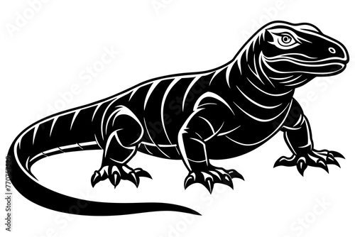 Komodo-dragon-vector-illustration