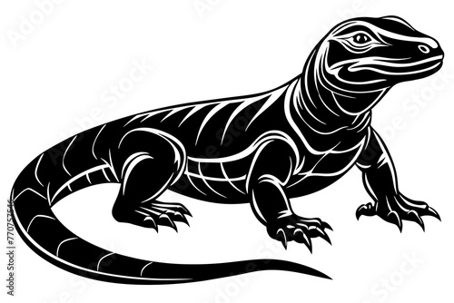 Komodo-dragon-vector-illustration