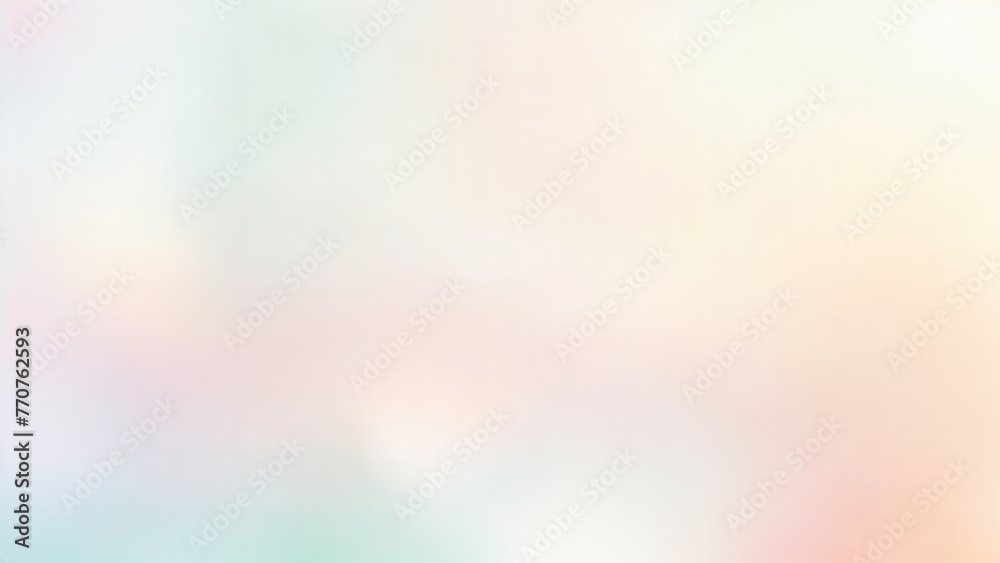 Fototapeta premium Blurred White mint green, peach orange and white silver colors bokeh background