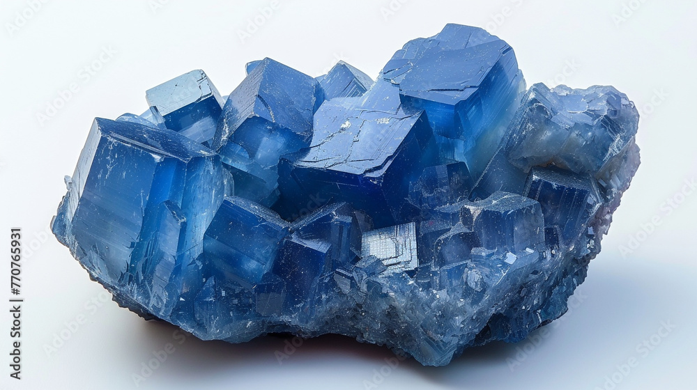 Obraz premium Tanzanite stone white background