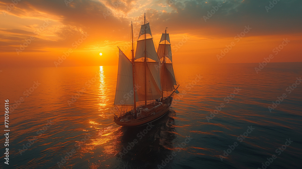 A group of adventurous sailors embarks on a long-distance ocean voyage from the yacht club, their sails set for distant horizons as they navigate through open seas and chart their
