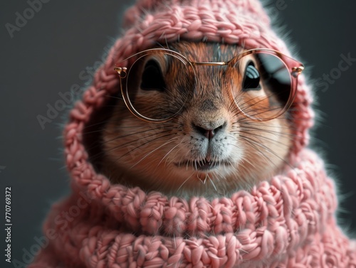 Adorable and cute squirrel portrait wearing retro and vintage clothes, retro accessories, nostalgia, vintage, 1800s, 1900s, 1920s, 1950s, 1960s, 1980, 1990, 2000s
