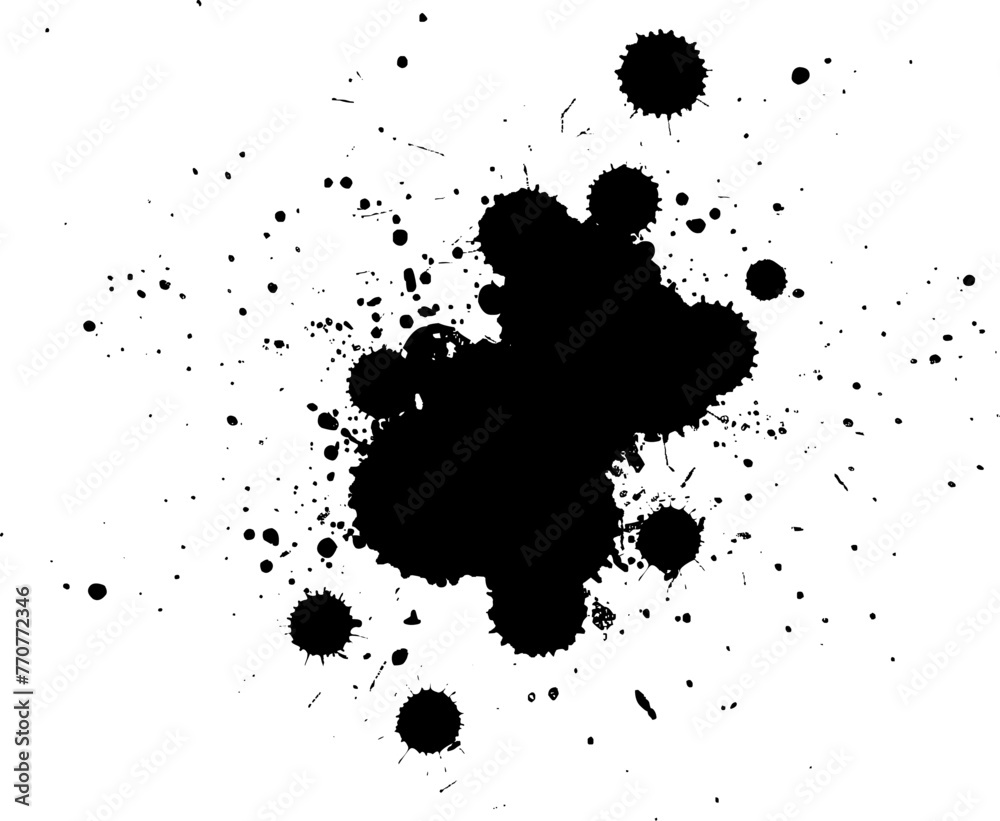 black watercolor dropped painting splash splatter black watercolor dropped painting splash splatter