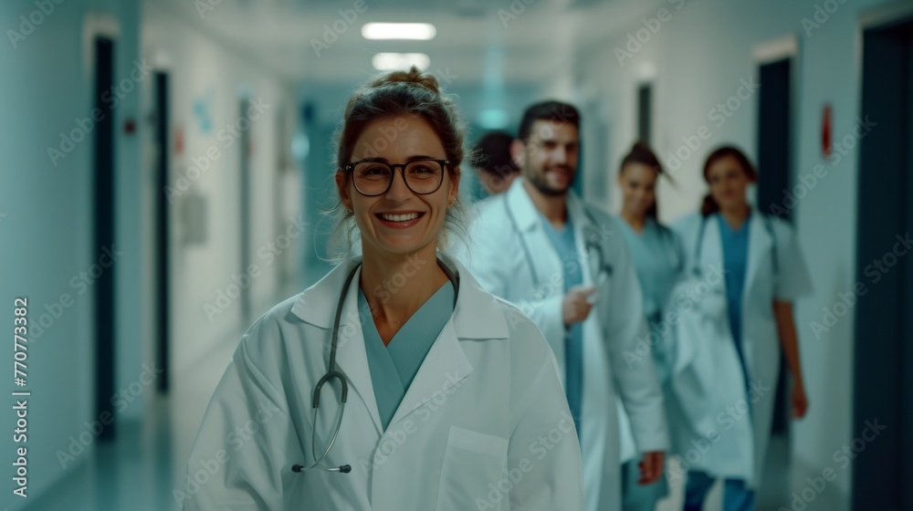 Portrait of doctor nurse in hospital Portrait of doctor nurse in hospital