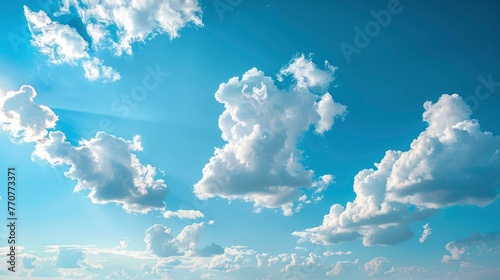 blue sky with cloud - generative ai © Nia™