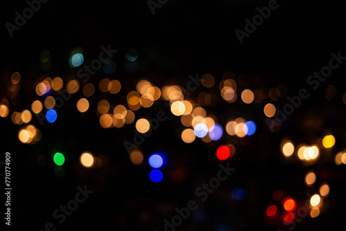 bokeh light from a torch on graves © PIOTR JARCZYKOWSKI