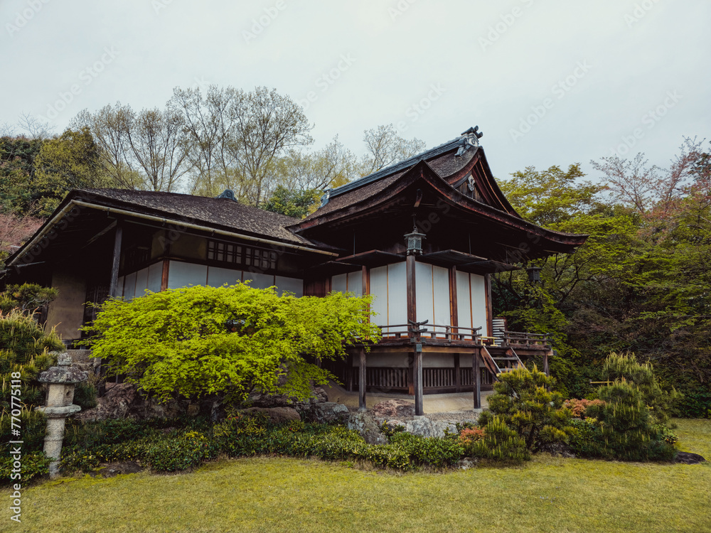 Old Traditional Japanese House In The Green Nature 