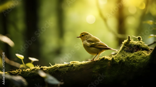 Harmonious Bird in Wooded Grove