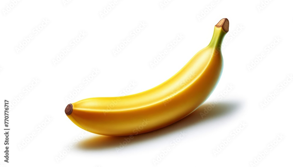 Isolated Banana Fruit. Yellow Fresh Juicy Exotic Tropical Healthy Food Symbol. Organic Vegetarian Menu Element. Healthy Diet Meal Close Up Banana. Isolated Banana Fruit. Yellow Fresh Juicy Exotic Tropical Healthy Food Symbol. Organic Vegetarian Menu Element. Healthy Diet Meal Close Up Banana.