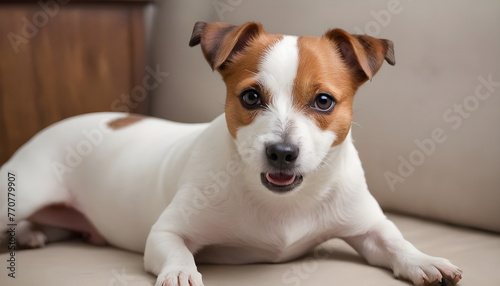 Brave Jack Russell Terrier in nature,Dog Photography