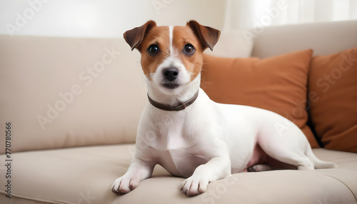 Brave Jack Russell Terrier in nature,Dog Photography