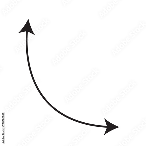 Dual semi circle arrow. Replaceable vector design. eps10