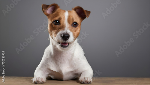 Brave Jack Russell Terrier in nature,Dog Photography